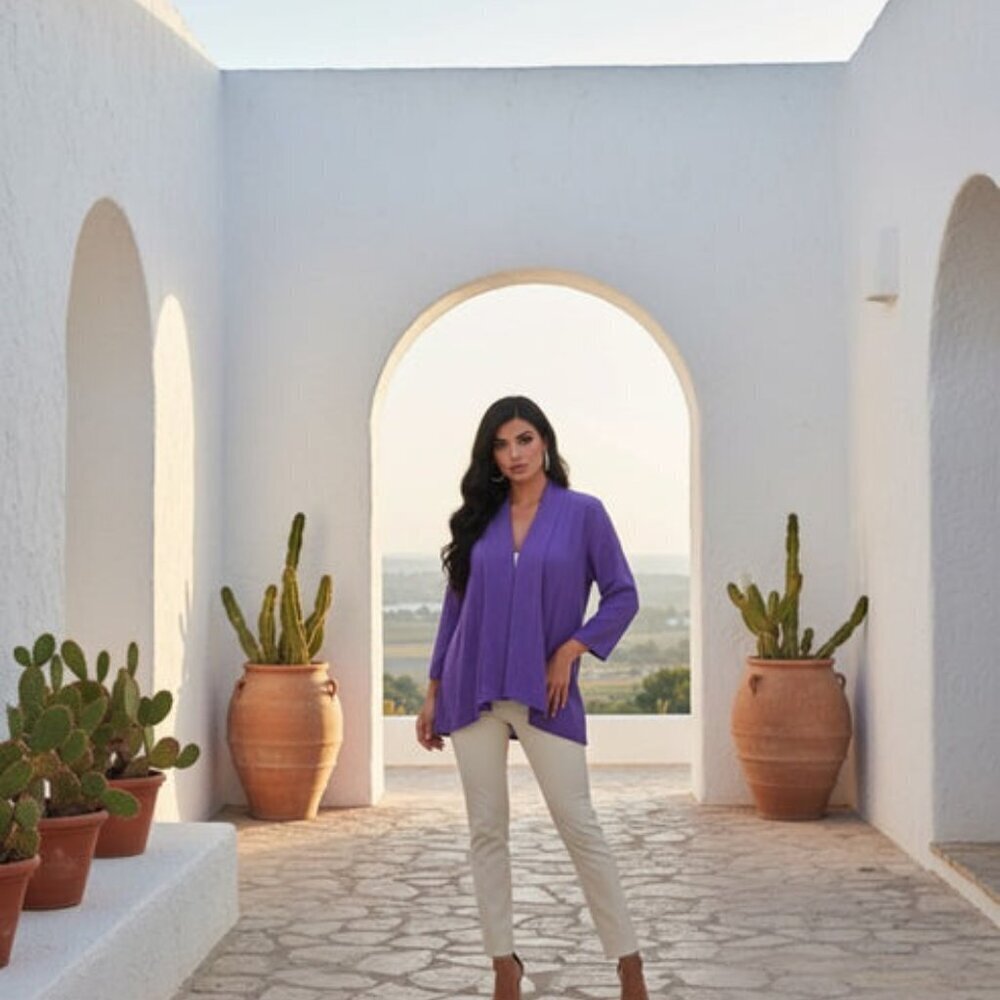 PURPLE CASUAL JACKET